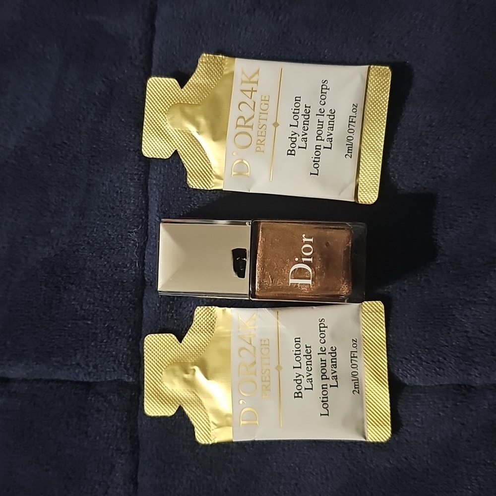Dior Nail Polish with Lavender Body Lotion Set 726 Bronze Cruise Limited Edition